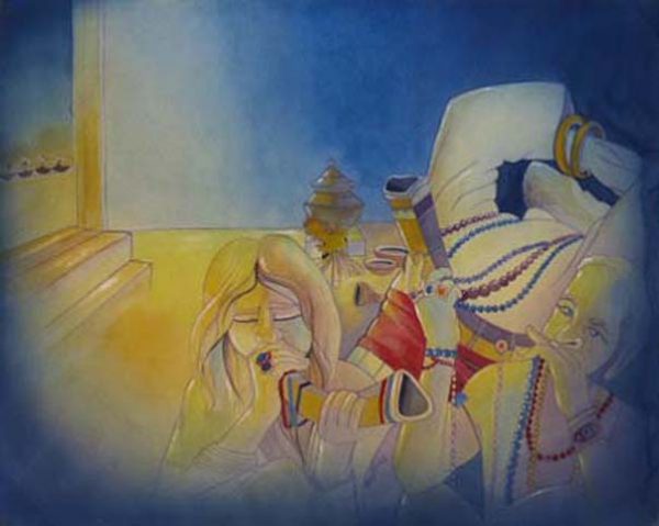 Water Color Figurative Painting 0063