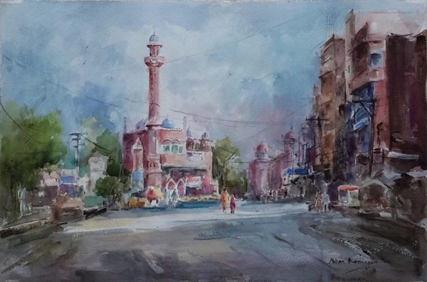 Water Color Cityscape Painting 1456