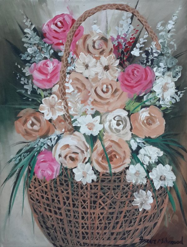 Oil Paint Flower Painting 2055