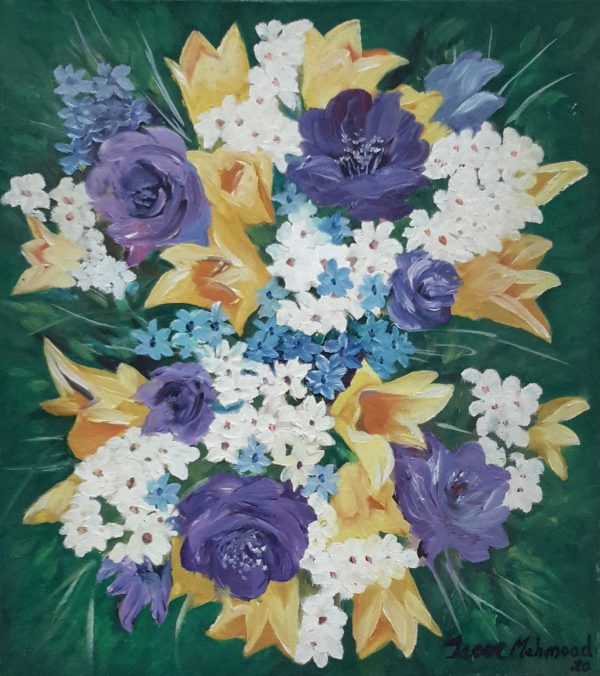 Oil Paint Flower Painting 2058