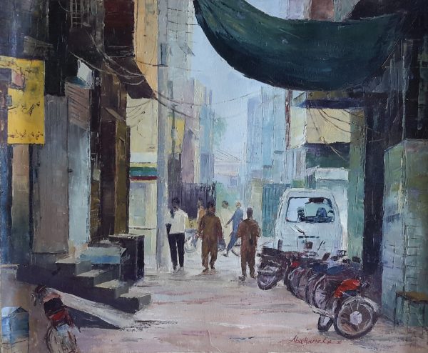 Oil Paint Cityscape Painting 2125