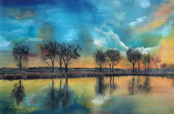 Water Color Landscape Painting 2150