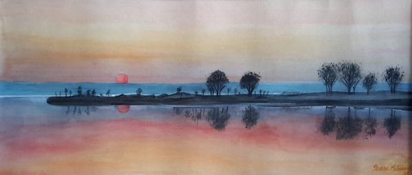 Water Color Landscape Painting 2156