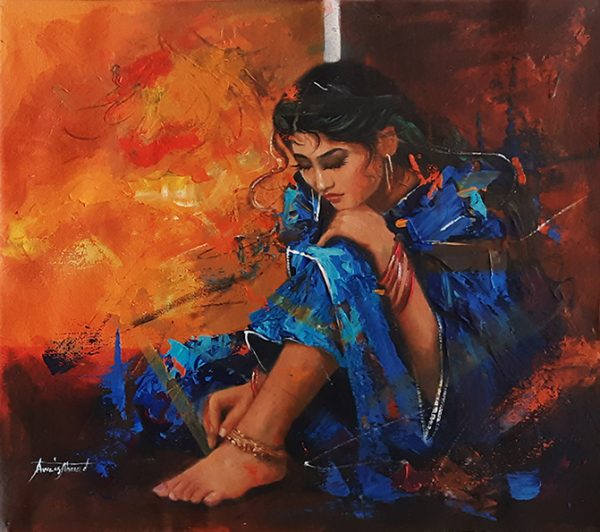 Oil Paint Figurative Painting 3642