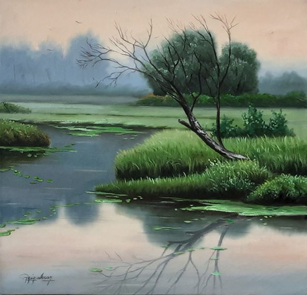 Oil Paint Landscape Painting 3872