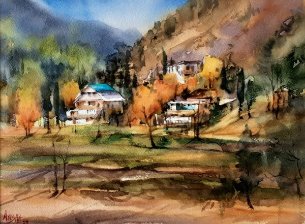 Water Color Landscape Painting 5103