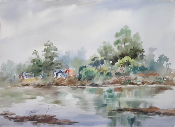 Water Color Landscape Painting 0493