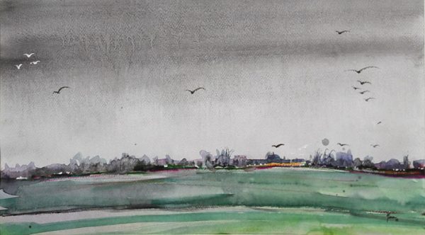 Water Color Landscape Painting 0940