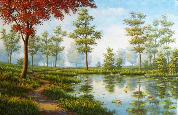 Oil Paint Landscape Painting 1055