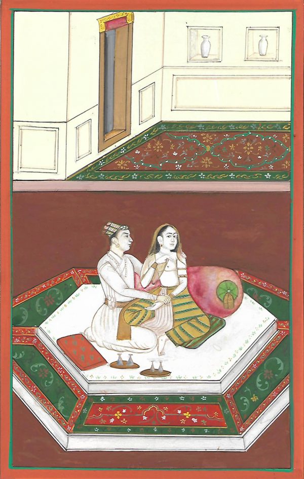 Gouache on Wasli Miniature Painting 1808