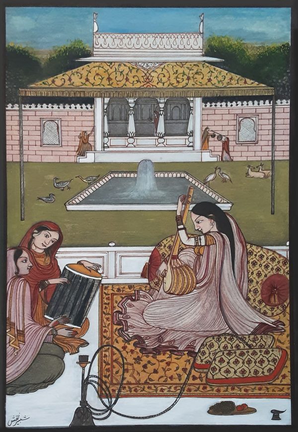 Gouache on Wasli Miniature Painting 2969