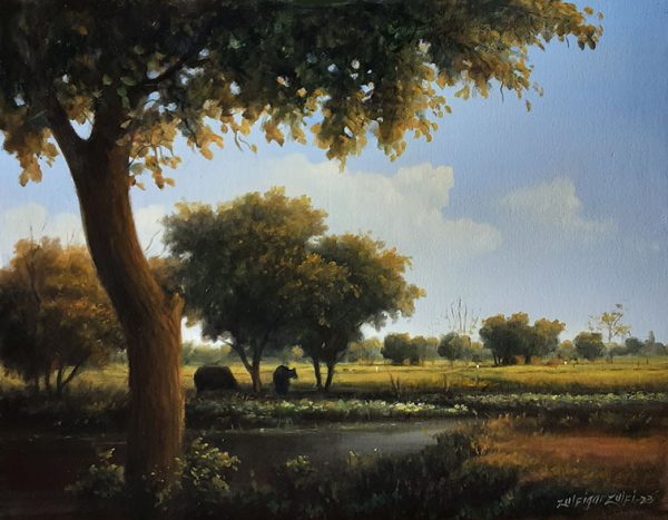 Oil Paint Landscape Painting 4538