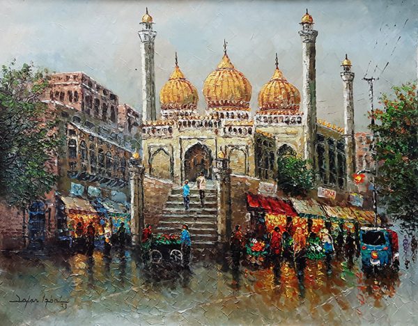 Oil Paint Cityscape Painting 4807