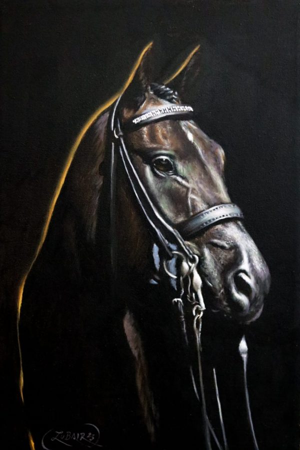 Oil Paint Horses Painting 4862