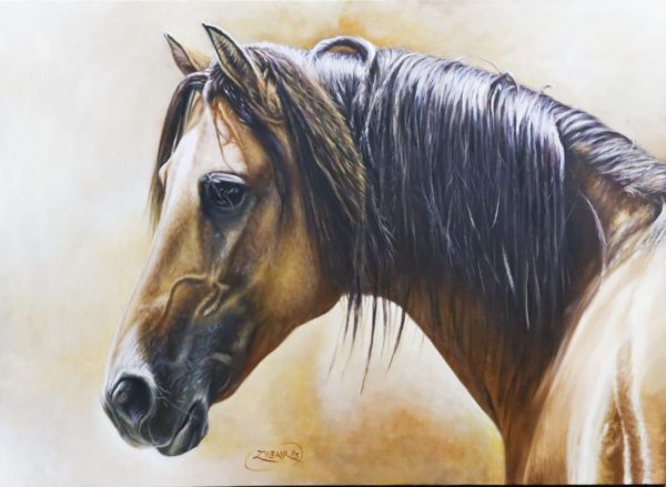 Oil Paint Horses Painting 4864