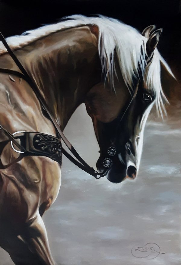 Oil Paint Horses Painting 5319