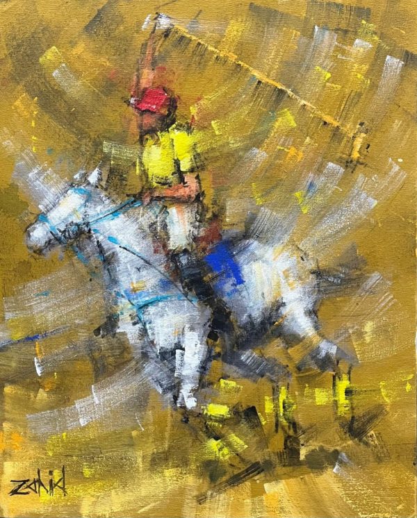 Acrylic Paint Horses Painting 5472